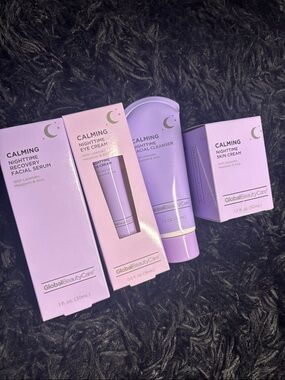 GlobalBeautyCare Calming Nighttime Skincare Set - Lavender/Purple
